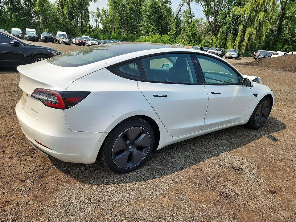 2021 Tesla Model 3 VIN 5YJ3E1EB2MF869737 COPART salvage auction — FRONT END, Ct - Cert Of Title-Salvage, sold $5,400 on 2026-07-31 (photo 3)