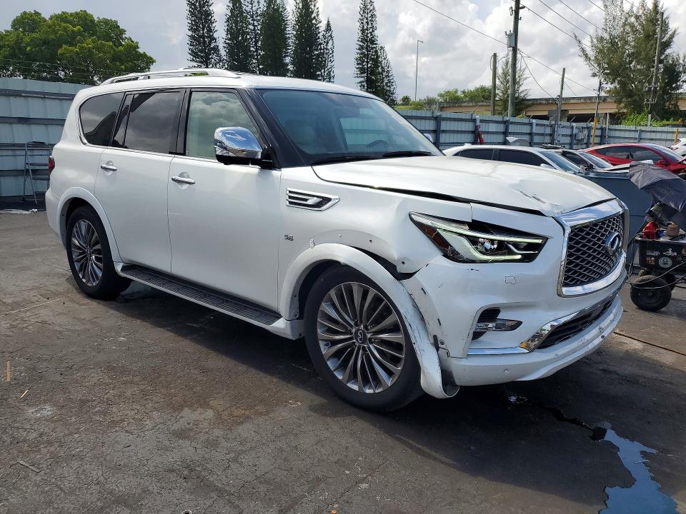 2018 Infiniti Qx80 VIN JN8AZ2ND8J9840434 COPART salvage auction — FRONT END, FL - CERT OF TITLE SLVG REBUILDABLE, sold $9,200 on 2026-07-20 (photo 4)