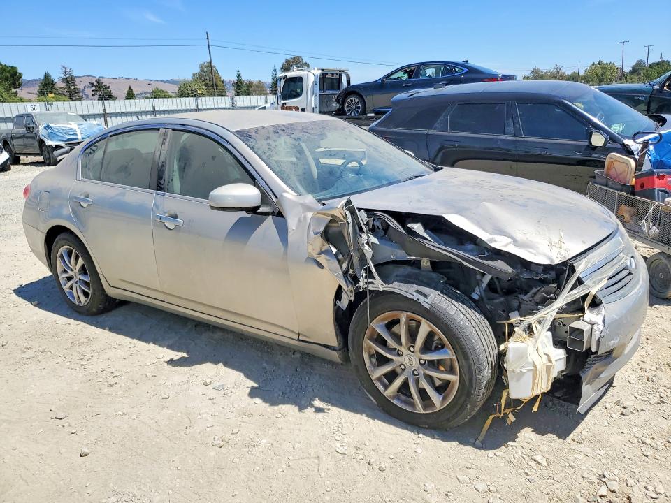2008 Infiniti G35 VIN JNKBV61E78M219290 COPART salvage auction — FRONT END, CA - DIS/DLR/EXP ONLY CLEAN TITLE, sold $60 on 2026-07-30 (photo 4)