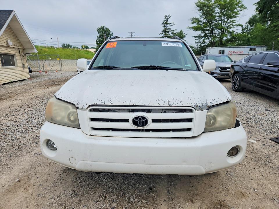 2006 Toyota Highlander VIN JTEEP21A060158878 COPART salvage auction — FRONT END, OH - CERT OF TITLE-SALVAGE, sold $925 on 2026-07-15 (photo 5)