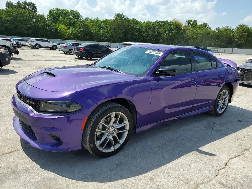 2023 Dodge Charger VIN 2C3CDXMG1PH625342 COPART salvage auction — REAR END, Ok - Cert Of Title-Salvage, sold $11,900 on 2026-08-25 (photo 1)