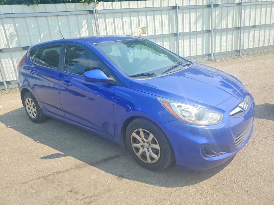 2013 Hyundai Accent VIN KMHCT5AE9DU092926 COPART salvage auction — REAR END, Oh - Cert Of Title-Salvage, sold $500 on 2026-07-22 (photo 4)