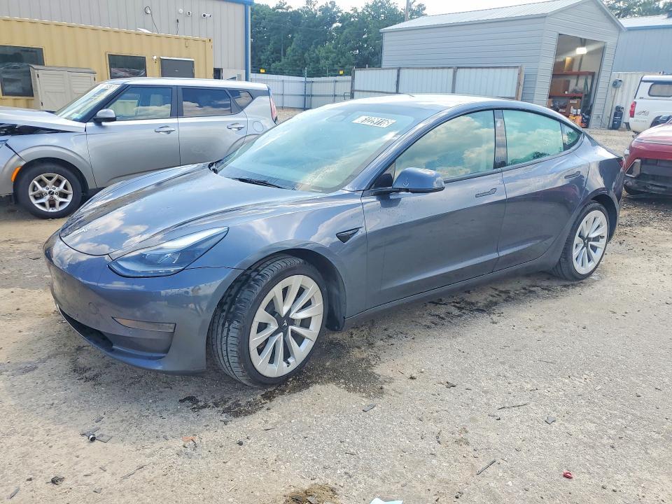 2022 Tesla Model 3 VIN 5YJ3E1EA5NF291075 — COPART salvage auction photo