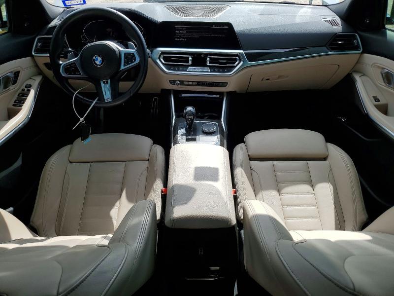 2021 BMW 3er VIN 3MW5R1J0XM8B76448 COPART salvage auction — FRONT END, Tx - Salvage Vehicle Title, sold $13,300 on 2026-08-25 (photo 8)