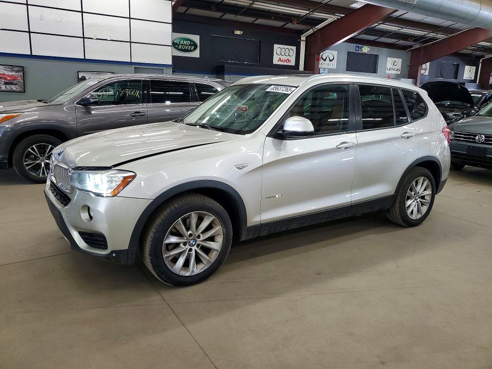 2015 BMW X3 VIN 5UXWX9C53F0D61914 COPART salvage auction — FRONT END, MA - CERT OF TITLE-SALVAGE, sold $2,000 on 2026-07-30 (photo 1)