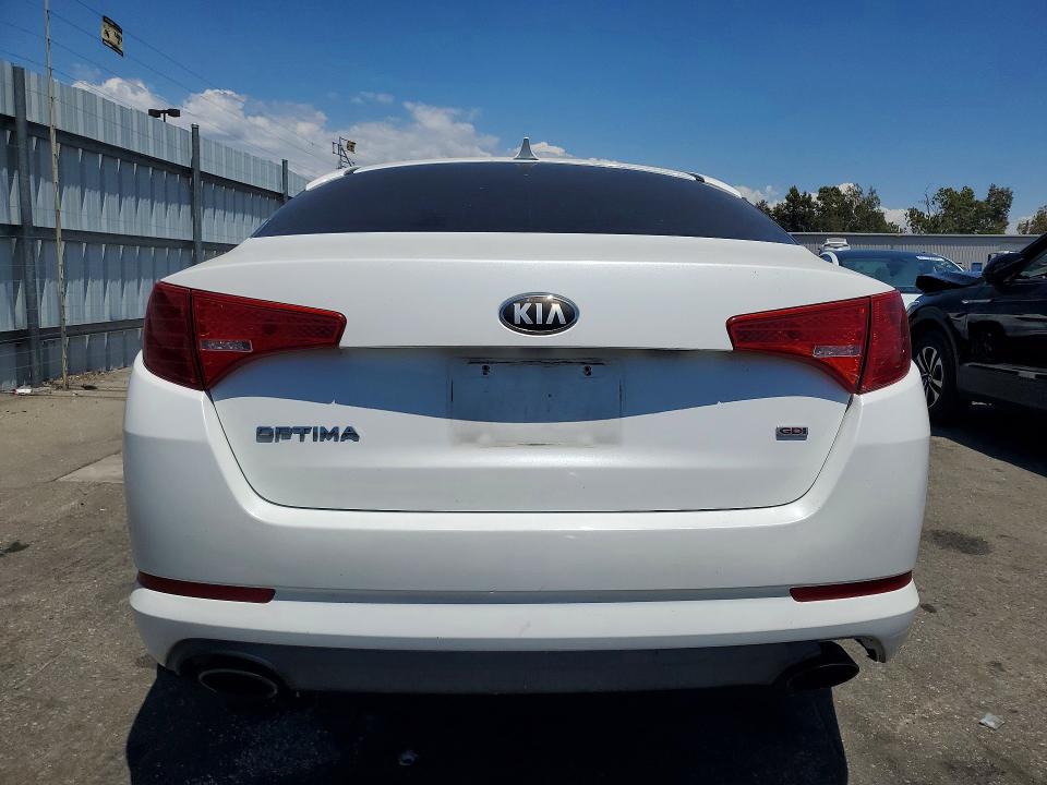 2013 Kia Optima VIN KNAGM4A74D5312690 COPART salvage auction — FRONT END, Ca - Salvage Certificate, sold $950 on 2026-07-30 (photo 6)