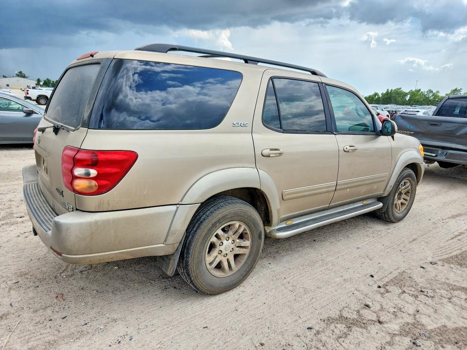 2004 Toyota Sequoia VIN 5TDZT34A64S225187 COPART salvage auction — MINOR DENT/SCRATCHES, TX - CERTIFICATE OF TITLE, sold $1,350 on 2026-07-14 (photo 3)