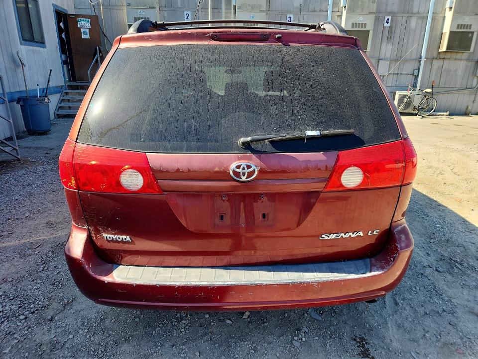 2009 Toyota Sienna VIN 5TDZK23C49S249608 COPART salvage auction — SIDE, CA - DIS/DLR/EXP ONLY CLEAN TITLE, sold $550 on 2026-07-20 (photo 6)