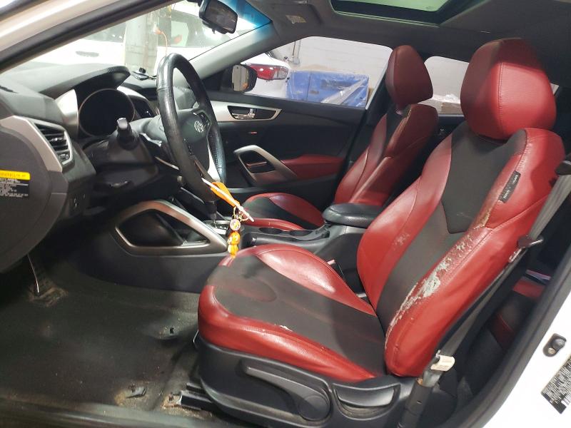 2012 Hyundai Veloster VIN KMHTC6AD6CU072063 COPART salvage auction — WATER/FLOOD, Ct - Cert Of Title-Flood Salvage, sold $475 on 2026-07-24 (photo 7)