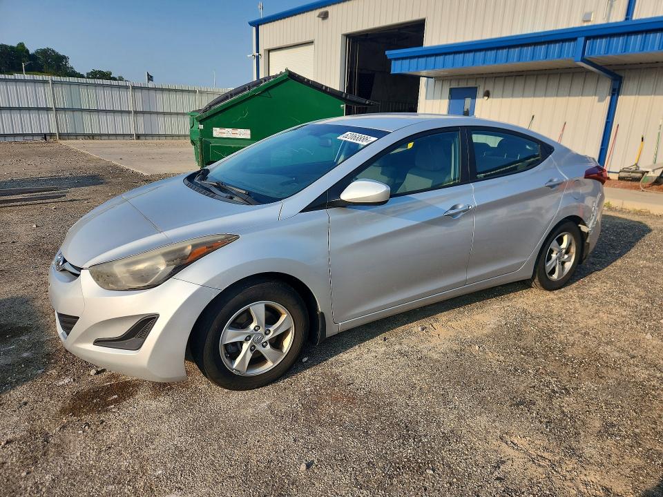 2015 Hyundai Elantra VIN KMHDH4AE5FU342147 COPART salvage auction — REAR END, WI - CERTIFICATE OF TITLE, sold $200 on 2026-07-28 (photo 1)