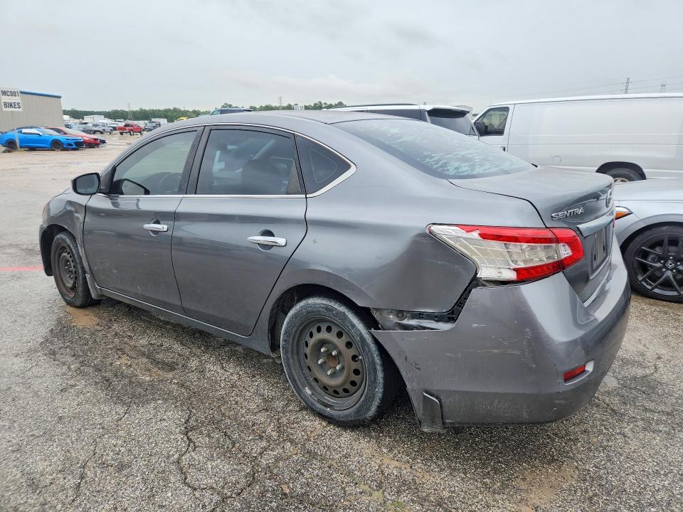 2015 Nissan Sentra VIN 3N1AB7AP7FY376764 COPART salvage auction — FRONT END, Tx - Certificate Of Title, sold $700 on 2026-07-31 (photo 2)