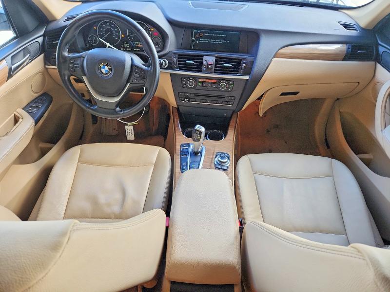 2013 BMW X3 VIN 5UXWX7C5XDL979583 COPART salvage auction — FRONT END, Ca - Salvage Certificate, sold $550 on 2026-07-30 (photo 8)