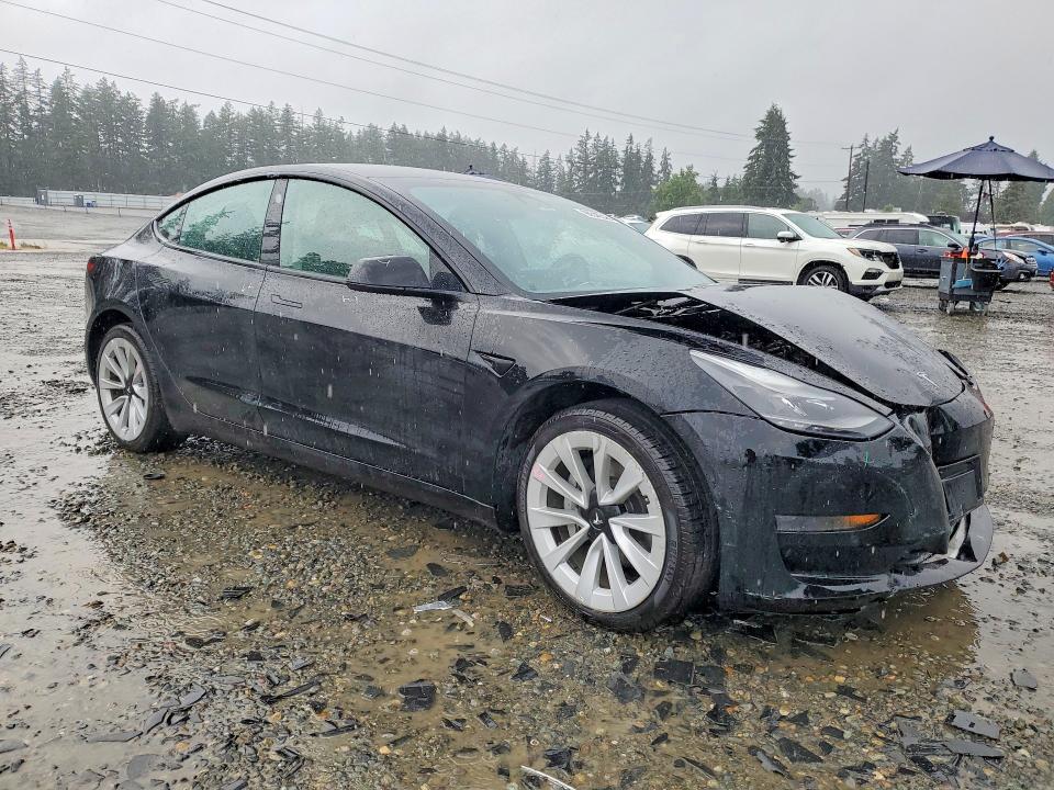 2022 Tesla Model 3 VIN 5YJ3E1EA6NF186755 COPART salvage auction — FRONT END, Wa - Bill Of Sale, sold $6,100 on 2026-07-31 (photo 4)