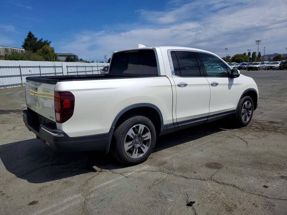 2019 Honda Ridgeline VIN 5FPYK3F78KB001766 COPART salvage auction — FRONT END, Ca - Salvage Certificate, sold $8,000 on 2026-07-24 (photo 3)