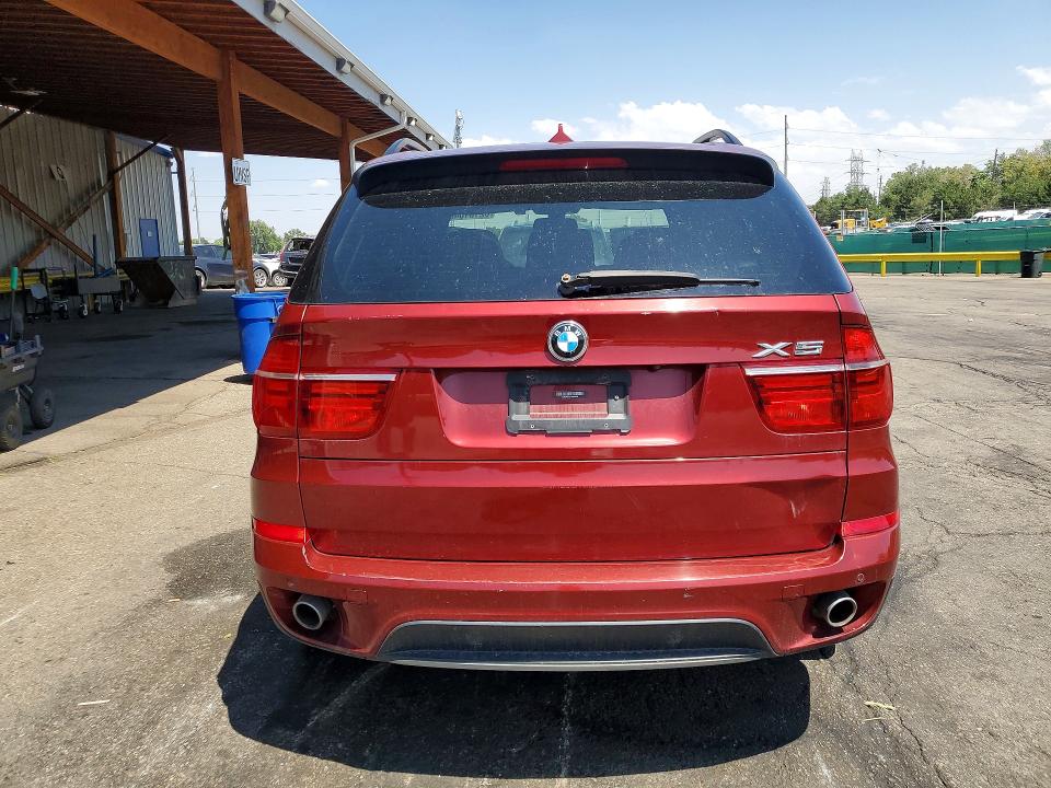 2013 BMW X5 VIN 5UXZW0C52D0B95569 COPART salvage auction — HAIL, Salvage Title, sold $3,771 on 2026-07-28 (photo 6)