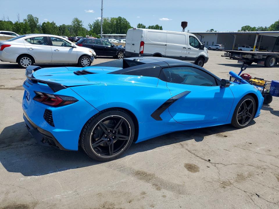 2023 Chevrolet Corvette VIN 1G1YC3D47P5120618 COPART salvage auction — REAR END, NY - MV-907A SALVAGE CERTIFICATE, sold $39,500 on 2026-07-28 (photo 3)