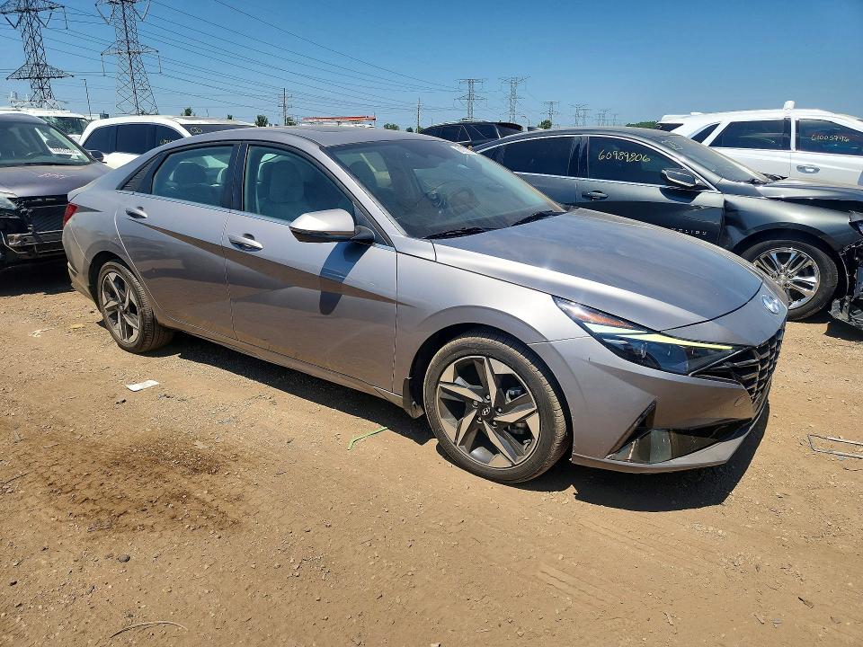 2023 Hyundai Elantra VIN KMHLN4AJ5PU037556 COPART salvage auction — REAR END, In - Cert Of Title - Rebuilt Vehicl, sold $7,500 on 2026-07-28 (photo 4)