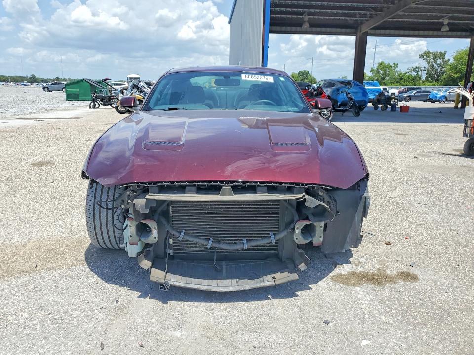 2018 Ford Mustang VIN 1FA6P8CF8J5114343 COPART salvage auction — FRONT END, Fl - Cert Of Ttl-Slvg Rebuld&Buy-Bk, sold $9,200 on 2026-08-21 (photo 5)