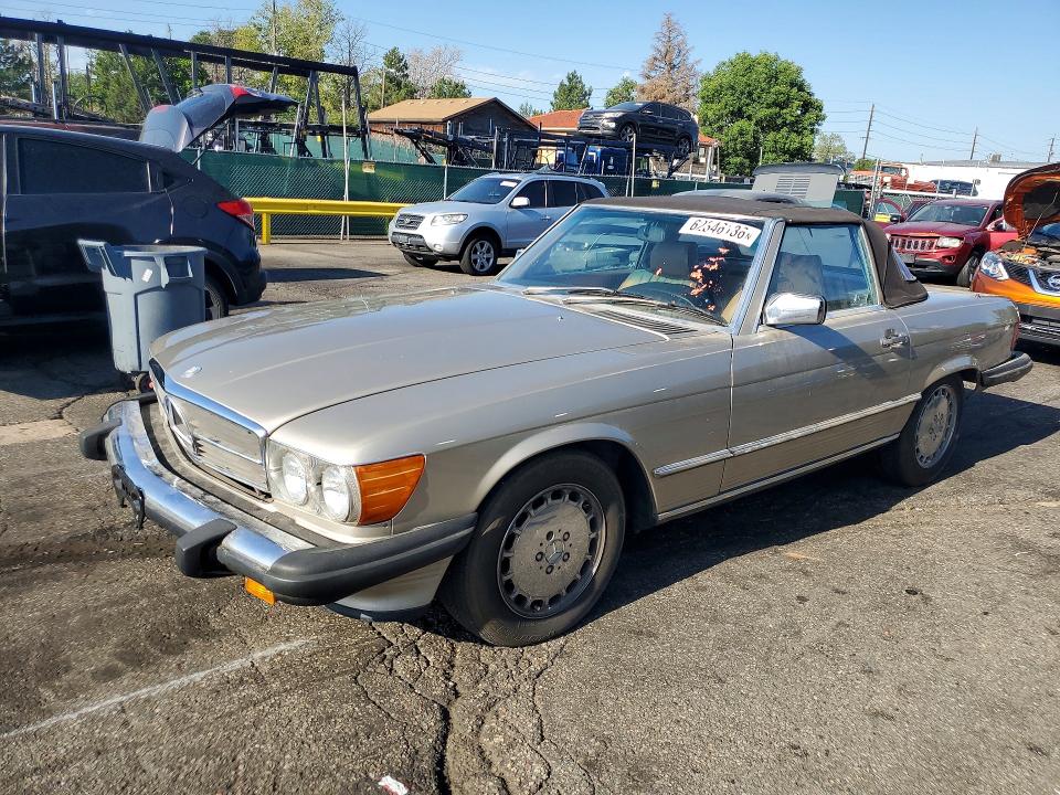1986 Mercedes-benz 560 VIN WDBBA48D5GA054398 COPART salvage auction — MINOR DENT/SCRATCHES, Co - Dis/Dlr/Exp Only Clean Title, sold $725 on 2026-07-28 (photo 1)