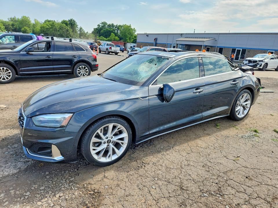 2022 Audi A5 VIN WAUABCF53NA027758 COPART salvage auction — ROOF, Ct - Cert Of Title-Salvage, sold $500 on 2026-07-21 (photo 1)