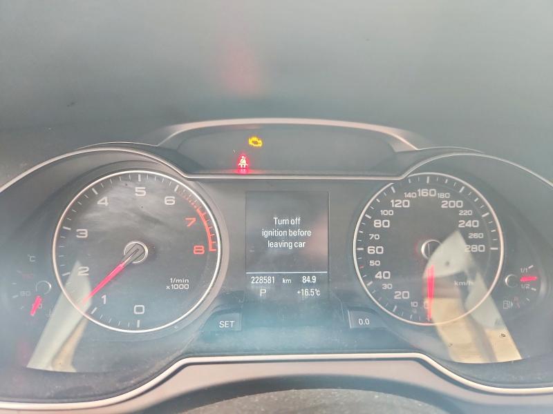 2014 Audi A4 VIN WAUFFCFL9EN020301 COPART salvage auction — MECHANICAL, Ab - Bos - Active, sold $1,100 on 2026-07-16 (photo 9)