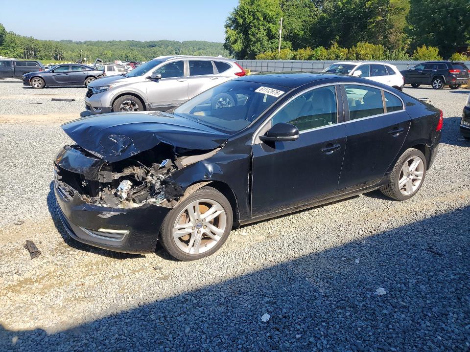 2014 Volvo S60 VIN YV1612FS7E1282189 COPART salvage auction — FRONT END, Nc - Salvage Certificate Of Title, sold $400 on 2026-08-13 (photo 1)