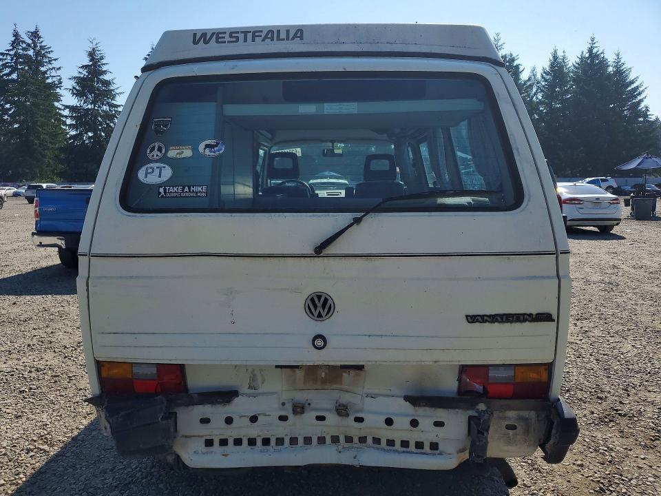 1990 Volkswagen Vanagon VIN WV2ZB0256LG116424 COPART salvage auction — REAR END, WA - BILL OF SALE, sold $6,100 on 2026-08-06 (photo 6)