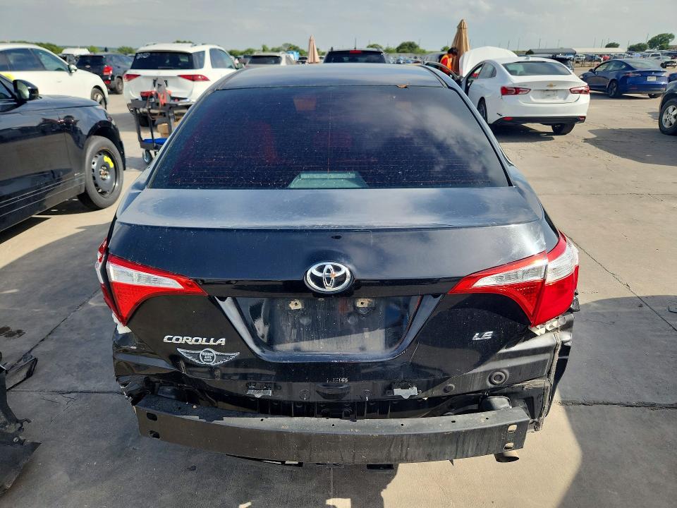2016 Toyota Corolla VIN 5YFBURHE5GP469795 COPART salvage auction — REAR END, Tx - Certificate Of Title, sold $1,450 on 2026-07-30 (photo 6)