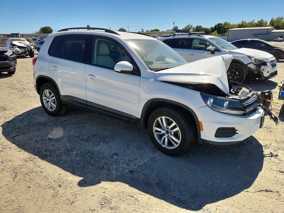 2016 Volkswagen Tiguan VIN WVGAV7AX8GW578330 COPART salvage auction — FRONT END, Ca - Salvage Certificate, sold $200 on 2026-08-04 (photo 4)