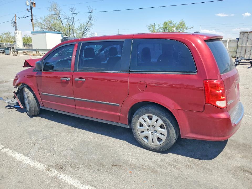 2016 Dodge Caravan VIN 2C4RDGBG1GR220777 COPART salvage auction — FRONT END, Nm - Cert Of Title-Salvage, sold $600 on 2026-08-21 (photo 2)