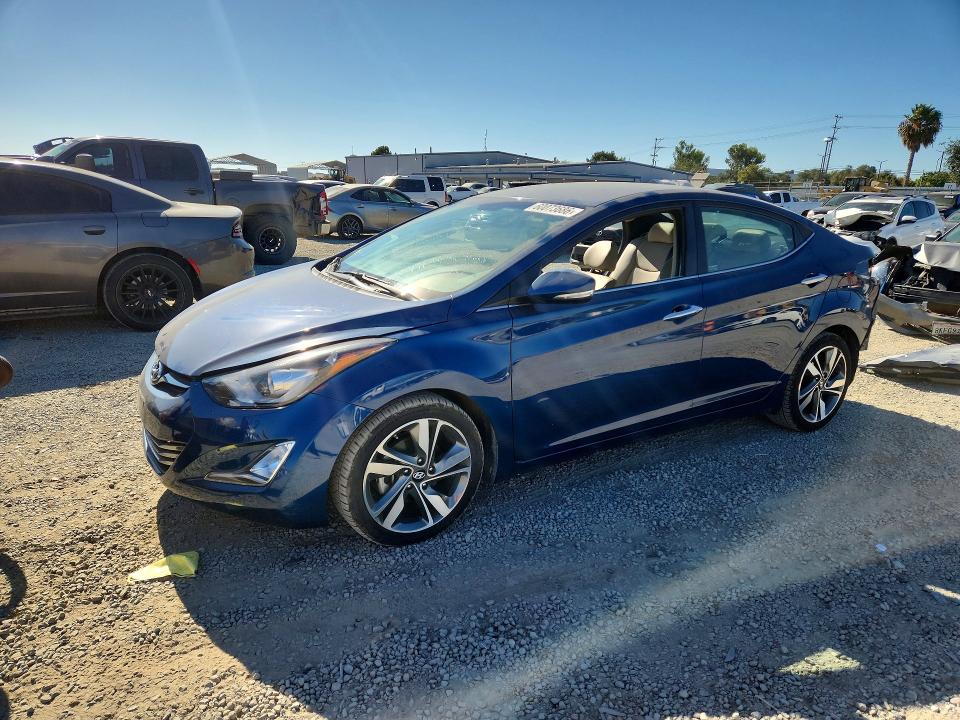 2015 Hyundai VIN KMHDH4AEXFU425198 COPART salvage auction — REAR END, Ca - Salvage Certificate, sold $1,400 on 2026-07-24 (photo 1)