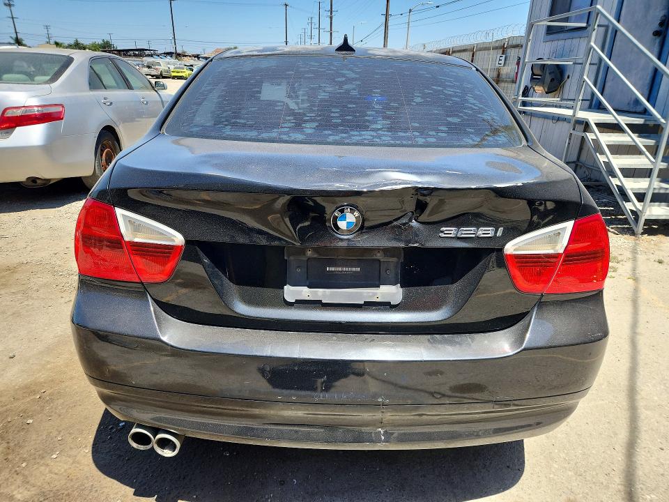 2008 BMW 3er VIN WBAVC53568FZ84391 COPART salvage auction — REAR END, CA - DIS/DLR/EXP ONLY CLEAN TITLE, sold $400 on 2026-07-20 (photo 6)