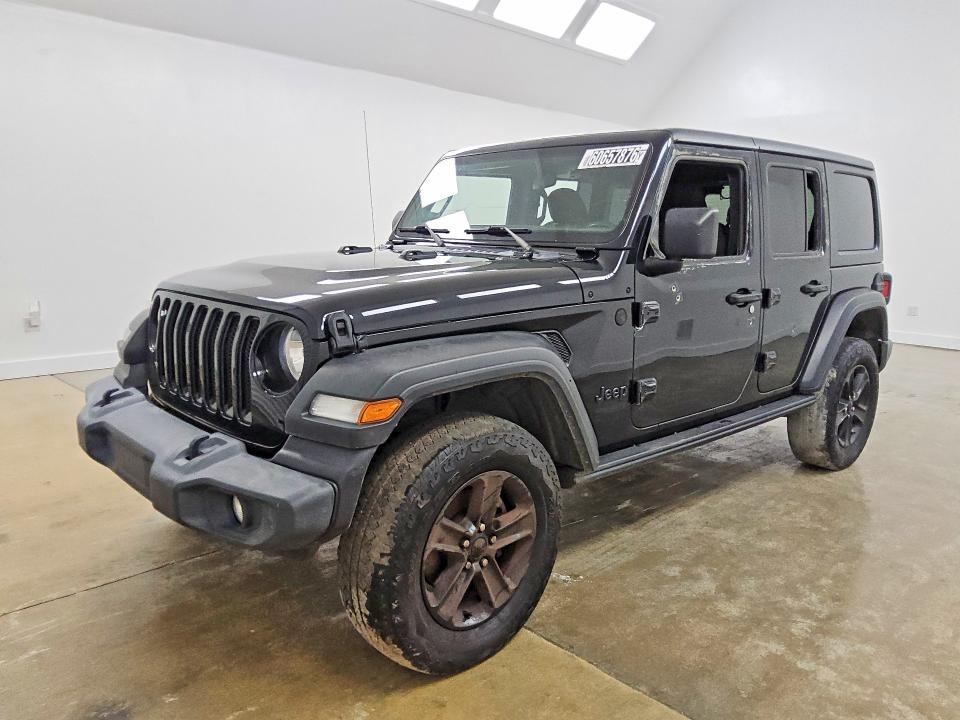 2021 Jeep Wrangler unlimited VIN 1C4HJXDM4MW584380 — COPART salvage auction photo
