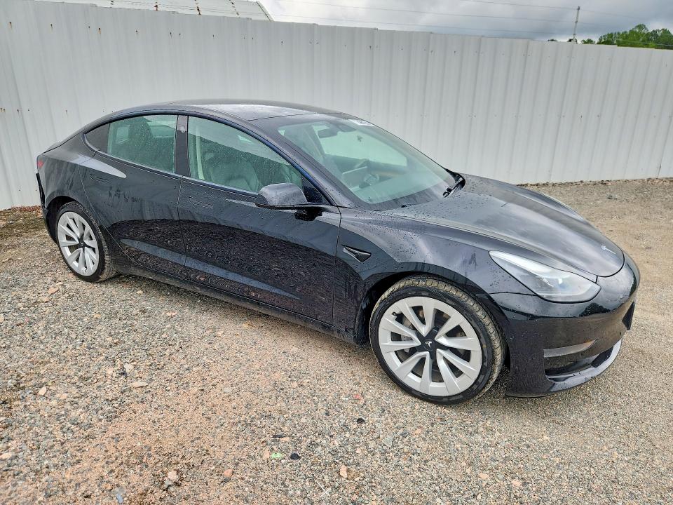 2022 Tesla Model 3 VIN 5YJ3E1EA5NF190098 COPART salvage auction — REAR END, MD - CERTIFICATE OF TITLE, sold $8,200 on 2026-07-20 (photo 4)