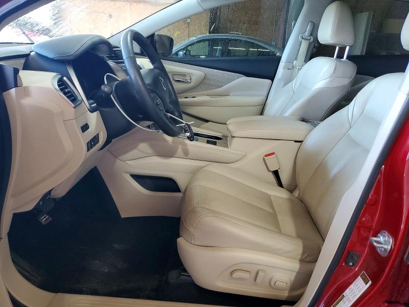 2019 Nissan Murano VIN 5N1AZ2MS5KN135770 COPART salvage auction — FRONT END, Pa - Certificate Of Salvage, sold $3,050 on 2026-07-30 (photo 7)