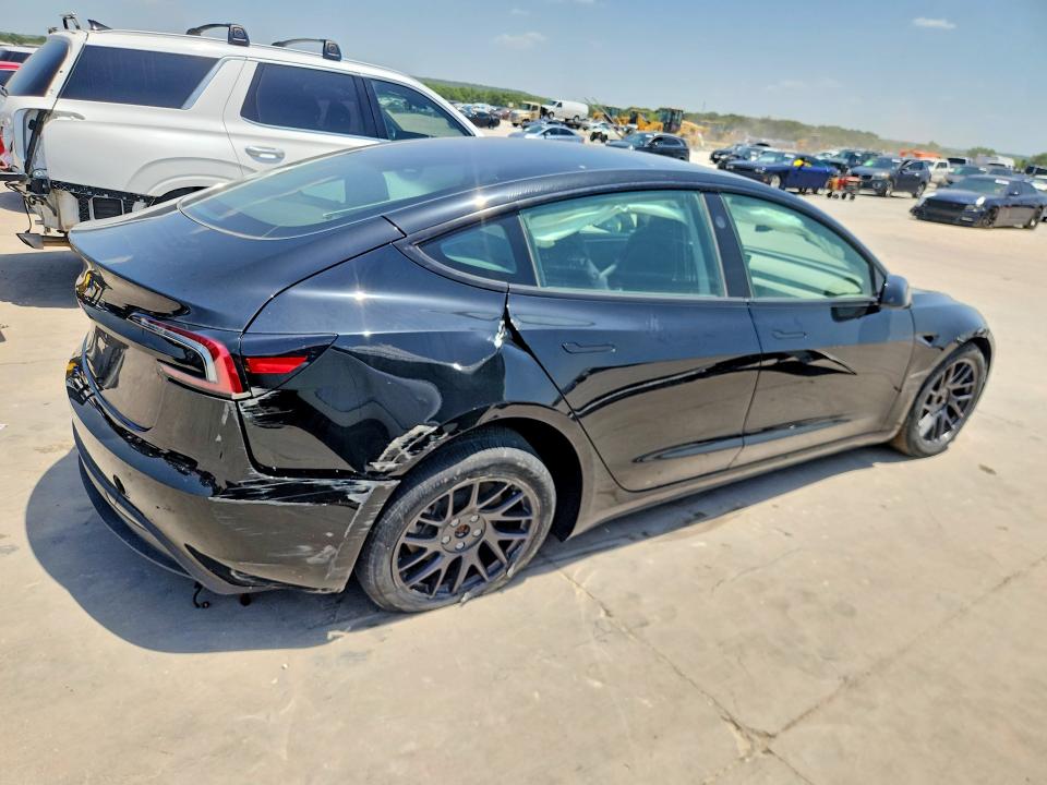 2024 Tesla Model 3 VIN 5YJ3E1EA3RF784615 COPART salvage auction — REAR END, MO - SALVAGE CERTIFICATE OF TITLE (P), sold $10,000 on 2026-07-27 (photo 3)