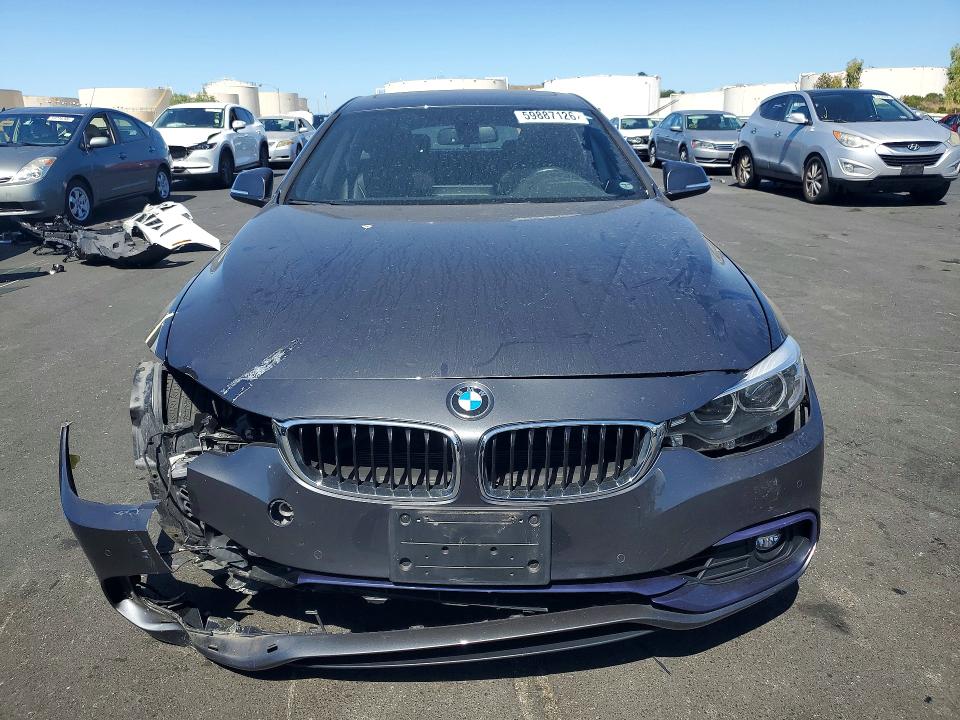 2019 BMW 4 series VIN WBA4J5C59KBU79073 COPART salvage auction — FRONT END, Ca - Salvage Certificate, sold $11,200 on 2026-08-19 (photo 5)