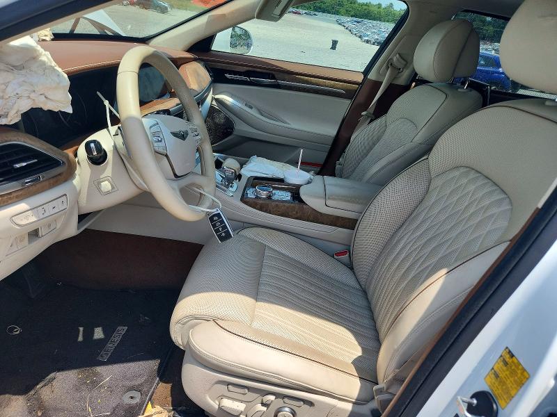 2021 Genesis G90 VIN KMTF54PH2MU091013 COPART salvage auction — FRONT END, Ga - Cert Of Title-Flood Salvage, sold $14,200 on 2026-08-20 (photo 7)