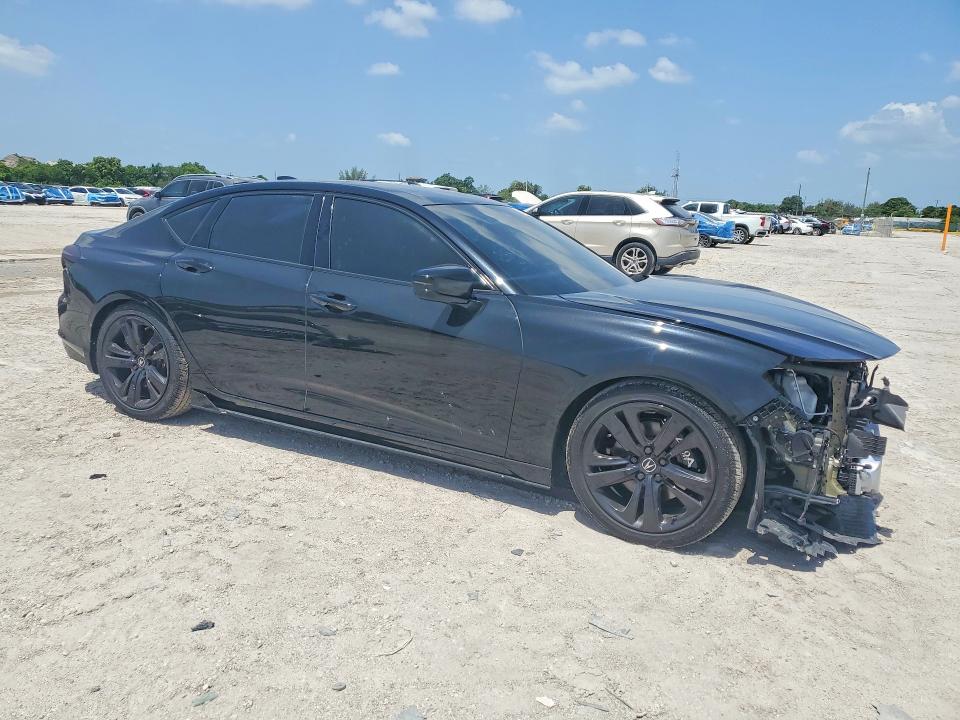 2021 Acura Tlx VIN 19UUB5F48MA007458 COPART salvage auction — FRONT END, Salvage Title, sold $9,500 on 2026-07-23 (photo 4)