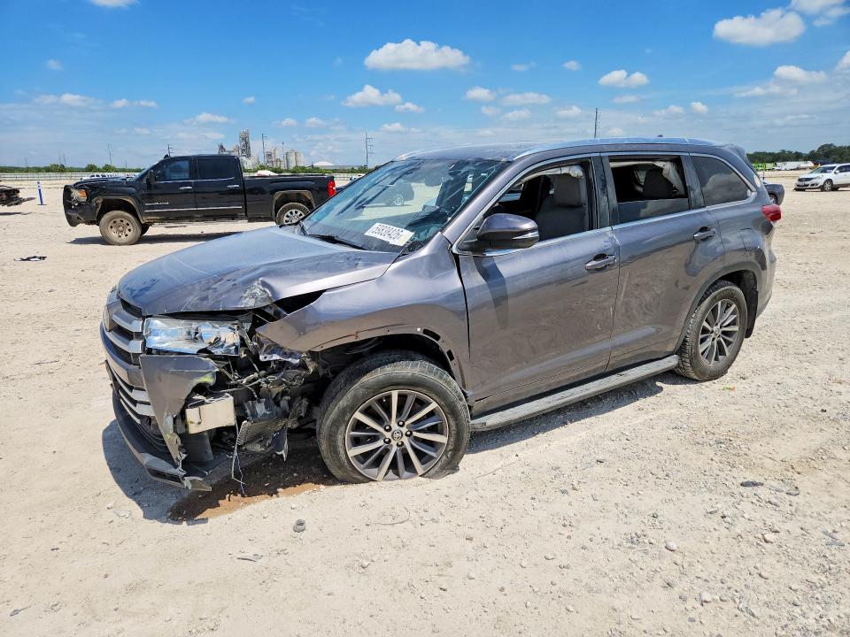 2018 Toyota VIN 5TDKZRFHXJS549736 COPART salvage auction — FRONT END, Tx - Certificate Of Title (P), sold $9,600 on 2026-07-30 (photo 1)