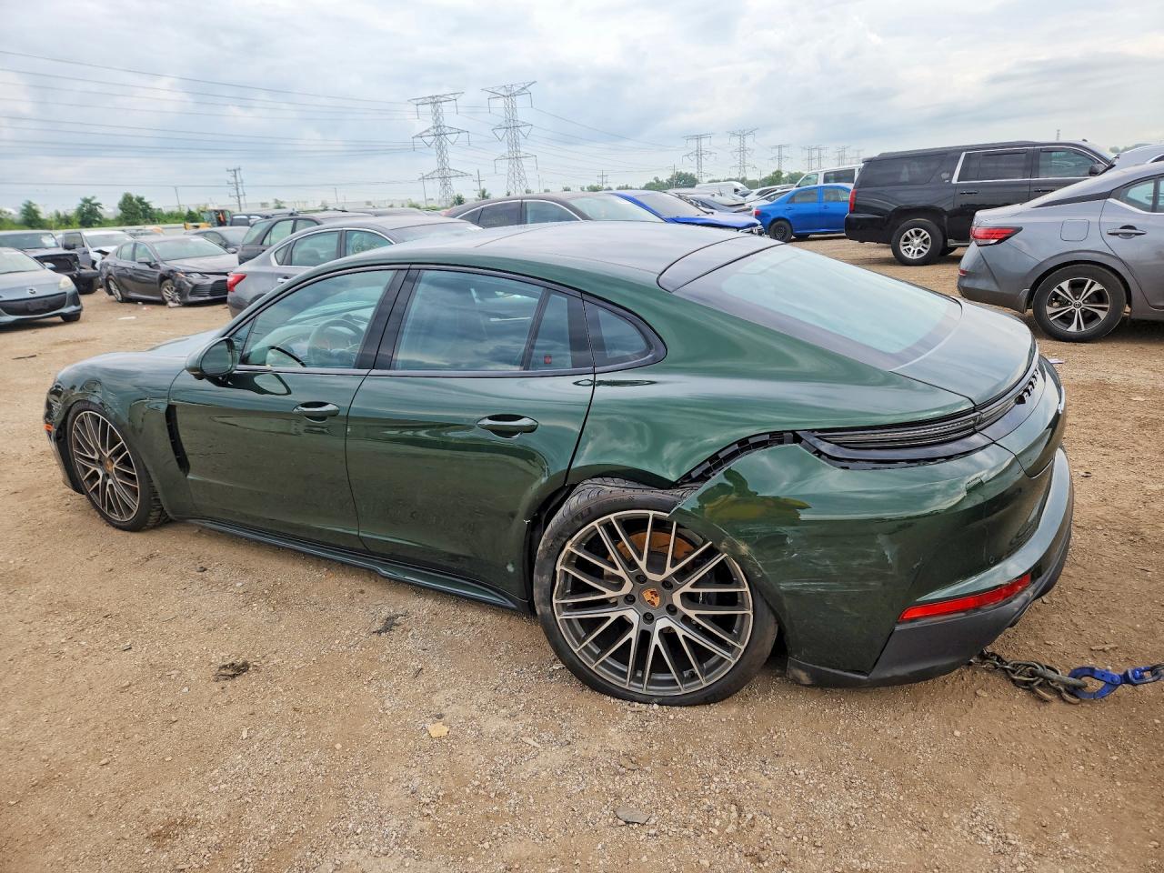 2024 Porsche Panamera VIN WP0AA2YA8RL005484 COPART salvage auction — Rear End, IL - SALVAGE CERTIFICATE, sold $67,500 on 2026-08-04 (photo 2)