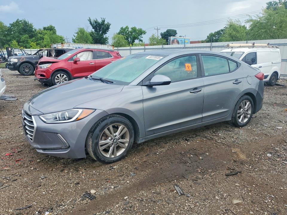 2017 Hyundai Elantra VIN KMHD84LF2HU386017 COPART salvage auction — WATER/FLOOD, Il - Salvage Cert-Flood, sold $850 on 2026-07-31 (photo 1)