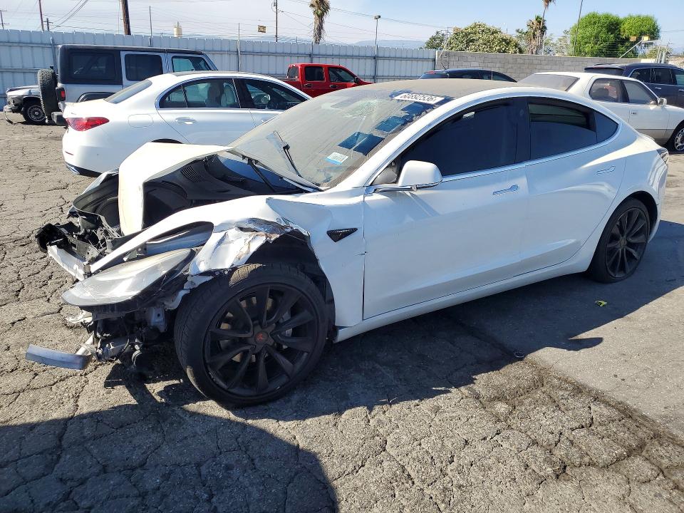 2020 Tesla Model 3 VIN 5YJ3E1EA5LF743863 COPART salvage auction — FRONT END, Ca - Dis/Dlr/Exp Only Clean Title (P), sold $2,400 on 2026-07-27 (photo 1)