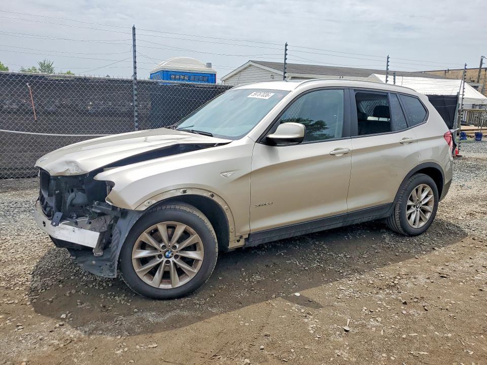 2014 BMW X3 VIN 5UXWX9C55E0D41419 COPART salvage auction — FRONT END, Md - Cert Of Salvage < 75% Damage, sold $925 on 2026-07-28 (photo 1)