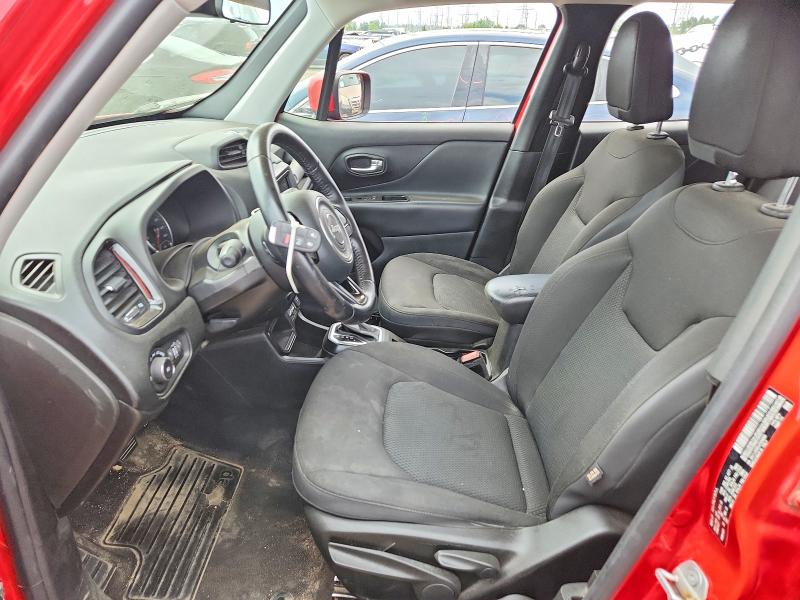 2018 Jeep Renegade VIN ZACCJABB9JPH54900 COPART salvage auction — FRONT END, Il - Certificate Of Title, sold $1,450 on 2026-07-30 (photo 7)