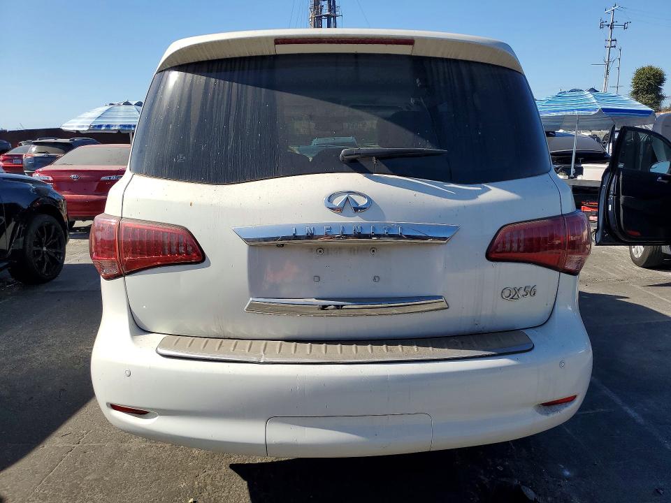 2012 Infiniti Qx56 VIN JN8AZ2NE6C9021322 COPART salvage auction — MECHANICAL, Ca - Dis/Dlr/Exp Only Clean Title, sold $2,100 on 2026-07-31 (photo 6)