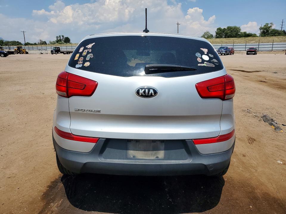 2016 Kia Sportage VIN KNDPBCAC7G7821553 COPART salvage auction — BURN, Co - Salvage Title, sold $250 on 2026-07-22 (photo 6)