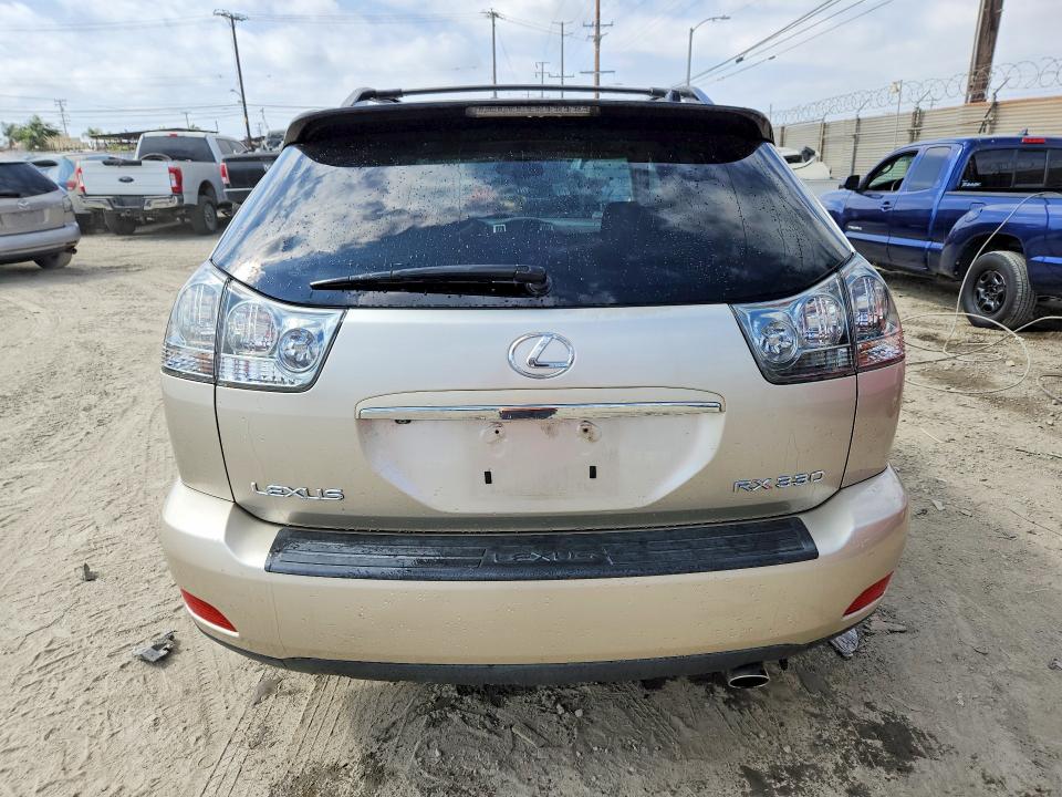 2006 Lexus Rx 330 VIN JTJHA31U360104488 COPART salvage auction — FRONT END, Ca - Dis/Dlr/Exp Only Clean Title, sold $1,350 on 2026-07-06 (photo 6)