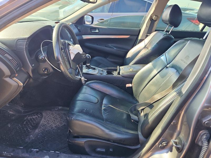 2011 Infiniti G37 VIN JN1CV6AP7BM506453 COPART salvage auction — FRONT END, TX - NONREPAIRABLE TITLE, sold $300 on 2026-07-09 (photo 7)