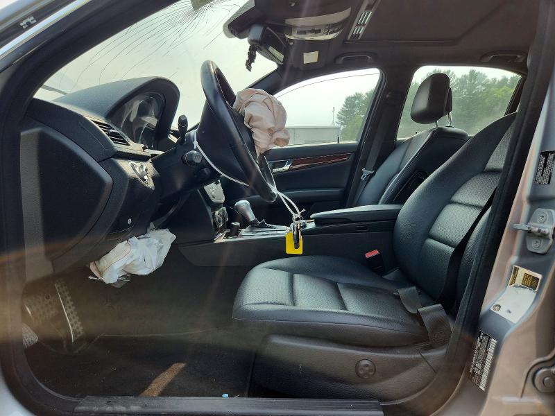 2010 Mercedes-benz C class VIN WDDGF8BB2AR123070 COPART salvage auction — FRONT END, MA - CERT OF TITLE-RECONSTRCTD COLL, sold $375 on 2026-08-10 (photo 7)